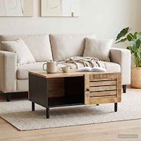 vidaXL Kaffeebord Naturlig 80 x 50 x 40 cm Massivt mangoträ