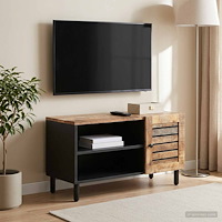 vidaXL Förvaringsskåp Naturlig 80 x 33 x 46 cm Massivt mangoträ