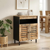 vidaXL Förvaringsskåp Naturlig 60 x 33 x 75 cm Massivt mangoträ