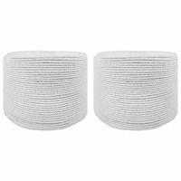 vidaXL Rep 2 pcs Vit Bomull