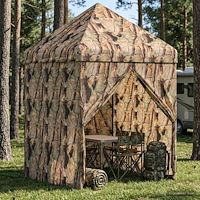 vidaXL Pop-up Gazebo med 4 Sidoväggar 3 x 3 m Skogs camo