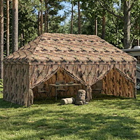 vidaXL Pop-up Gazebo med 4 Sidoväggar 3 x 6 m Skogs camo