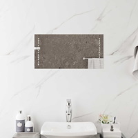 vidaXL LED Badrumsspegel Transparent 60 x 30 cm härdat glas