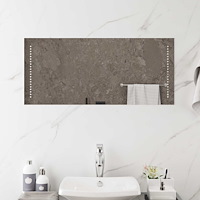 vidaXL LED Badrumsspegel Transparent 90 x 40 cm härdat glas