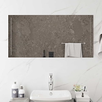 vidaXL LED Badrumsspegel Transparent 100 x 50 cm härdat glas