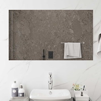 vidaXL LED Badrumsspegel Transparent 100 x 60 cm härdat glas