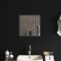 vidaXL LED Badrumsspegel med spegel Transparent 40 x 40 cm härdat glas