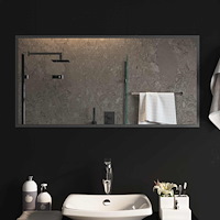 vidaXL LED Badrumsspegel Transparent 100 x 50 cm härdat glas