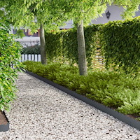 vidaXL Kant för gräsmatta 20 st 103 x 15 cm Stål Antracit