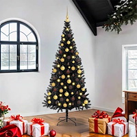 vidaXL Julgran Svart 180 cm PVC
