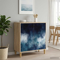 vidaXL Sideboard RAALTE Sonoma-ek 69 x 33 x 75 cm Konstruerat trä