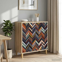 vidaXL Sideboard OMMEN Sonoma-ek 69 x 33 x 75 cm Konstruerat trä