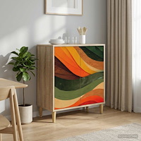vidaXL Sideboard BONN Sonoma-ek 69 x 33 x 75 cm Konstruerat trä