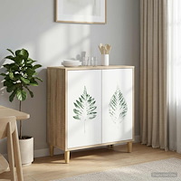 vidaXL Sideboard HANAU Sonoma-ek 69 x 33 x 75 cm Konstruerat trä