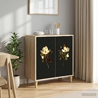 vidaXL Sideboard BREMEN Sonoma-ek 69 x 33 x 75 cm Konstruerat trä