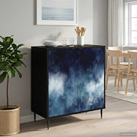 vidaXL Sideboard RAALTE Svart ek 69 x 33 x 76 cm Konstruerat trä