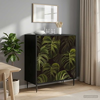 vidaXL Sideboard ELBURG Svart ek 69 x 33 x 76 cm Konstruerat trä