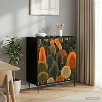 vidaXL Sideboard ZAANDAM Svart ek 69 x 33 x 76 cm Konstruerat trä
