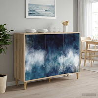 vidaXL Sideboard RAALTE Sonoma-ek 102 x 33 x 75 cm Konstruerat trä