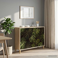 vidaXL Sideboard ELBURG Sonoma-ek 102 x 33 x 75 cm Konstruerat trä