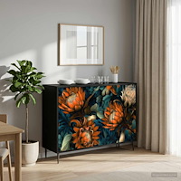 vidaXL Sideboard LOCHEM Svart ek 102 x 33 x 76 cm Konstruerat trä