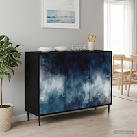 vidaXL Sideboard RAALTE Svart ek 102 x 33 x 76 cm Konstruerat trä