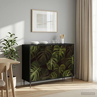 vidaXL Sideboard ELBURG Svart ek 102 x 33 x 76 cm Konstruerat trä