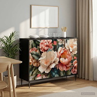 vidaXL Sideboard BORNE Svart ek 102 x 33 x 76 cm Konstruerat trä
