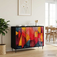 vidaXL Sideboard HEESCH Svart ek 102 x 33 x 76 cm Konstruerat trä