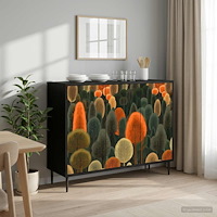 vidaXL Sideboard ZAANDAM Svart ek 102 x 33 x 76 cm Konstruerat trä