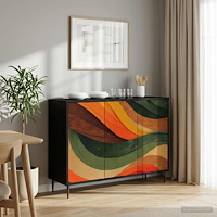 vidaXL Sideboard BONN Svart ek 102 x 33 x 76 cm Konstruerat trä