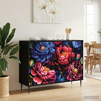 vidaXL Sideboard KIEL Svart ek 102 x 33 x 76 cm Konstruerat trä