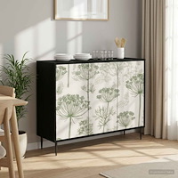 vidaXL Sideboard GOTHA Svart ek 102 x 33 x 76 cm Konstruerat trä