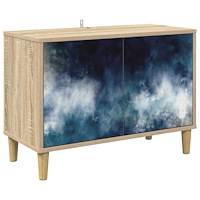 vidaXL TV-skåp RAALTE 69 x 33 x 50 cm Sonoma-ek Konstruerat trä