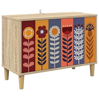 vidaXL TV-skåp ESSEN 69 x 33 x 50 cm Sonoma-ek Konstruerat trä