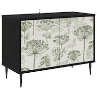 vidaXL TV-skåp GOTHA 69 x 33 x 50,5 cm Svart ek Konstruerat trä
