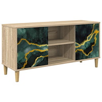 vidaXL TV-skåp WIJHE 102 x 33 x 50 cm Sonoma-ek Konstruerat trä