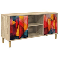 vidaXL TV-skåp HEESCH 102 x 33 x 50 cm Sonoma-ek Konstruerat trä