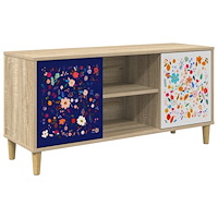 vidaXL TV-skåp MAINZ 102 x 33 x 50 cm Sonoma-ek Konstruerat trä