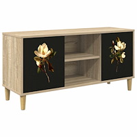 vidaXL TV-skåp BREMEN 102 x 33 x 50 cm Sonoma-ek Konstruerat trä