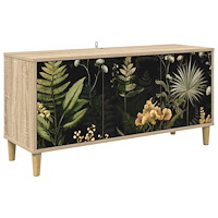 vidaXL TV-skåp RHENEN 102 x 33 x 50 cm Sonoma-ek Konstruerat trä