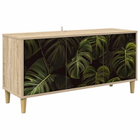 vidaXL TV-skåp ELBURG 102 x 33 x 50 cm Sonoma-ek Konstruerat trä