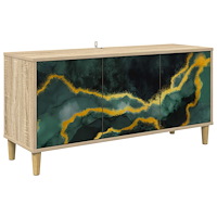 vidaXL TV-skåp WIJHE 102 x 33 x 50 cm Sonoma-ek Konstruerat trä