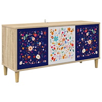 vidaXL TV-skåp MAINZ 102 x 33 x 50 cm Sonoma-ek Konstruerat trä