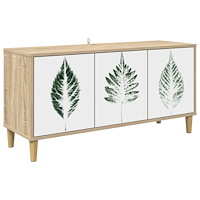 vidaXL TV-skåp HANAU 102 x 33 x 50 cm Sonoma-ek Konstruerat trä