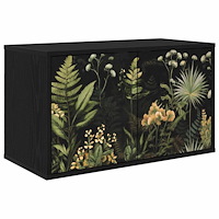 vidaXL Väggmonterad TV-skåp RHENEN 69 x 33 x 40 cm Svart ek