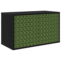 vidaXL Väggmonterad TV-skåp GELEEN 69 x 33 x 40 cm Svart ek