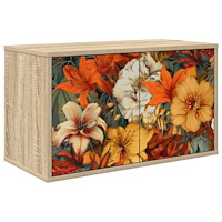 vidaXL Väggmonterad TV-skåp GENNEP 69 x 33 x 40 cm Sonoma-ek
