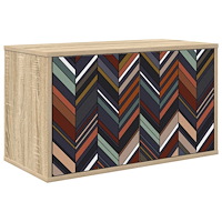vidaXL Väggmonterad TV-skåp OMMEN 69 x 33 x 40 cm Sonoma-ek