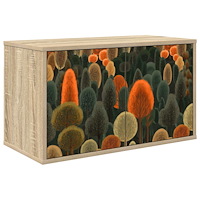 vidaXL Väggmonterad TV-skåp ZAANDAM 69 x 33 x 40 cm Sonoma-ek